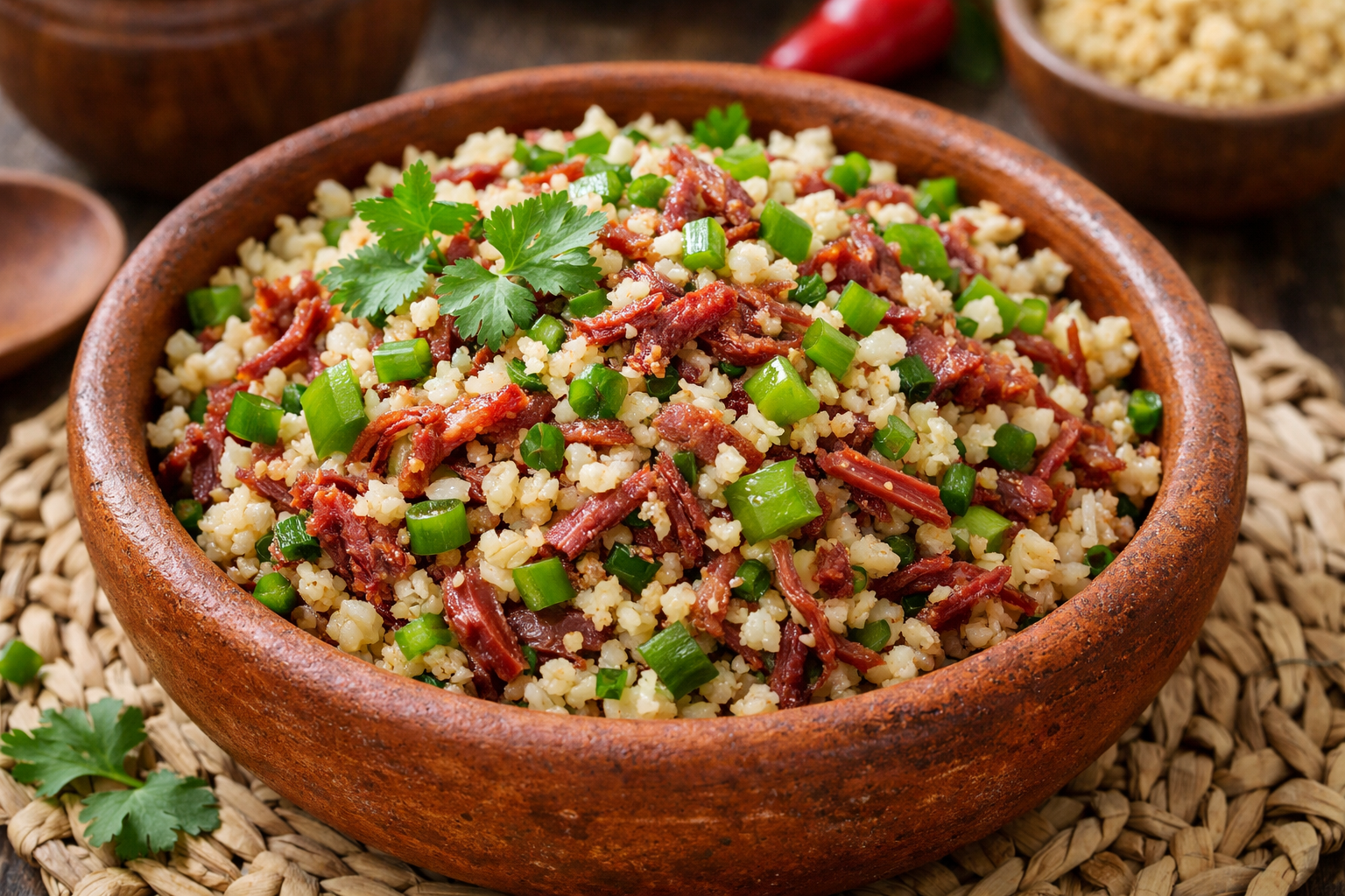 Arroz Carreteiro de Couve-Flor