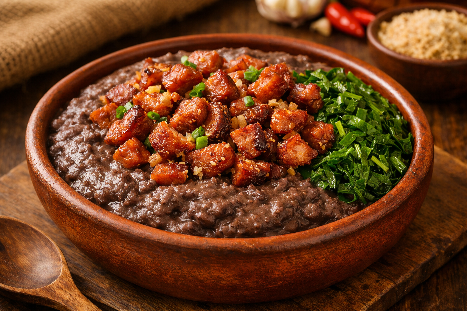 Tutu de Feijão com Couve e Linguiça